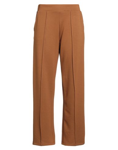 Vila Woman Pants Camel Size M Tencel, Recycled Polyester, Elastane