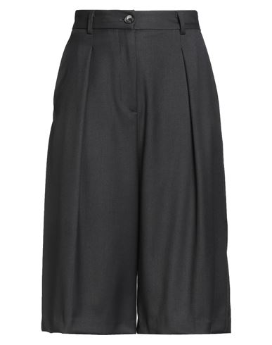 Vicolo Woman Shorts & Bermuda Shorts Charcoal Size M Polyester, Viscose, Elastane In Gray