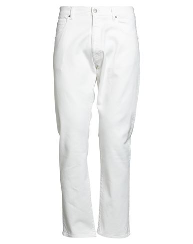 2w2m Man Jeans Off White Size 34 Cotton, Elastane