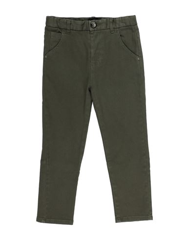 Monnalisa Toddler Boy Pants Military Green Size 6 Cotton, Elastane