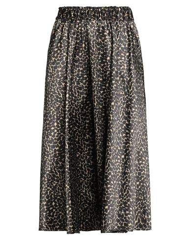 Shirtaporter Woman Midi Skirt Camel Size 10 Polyester