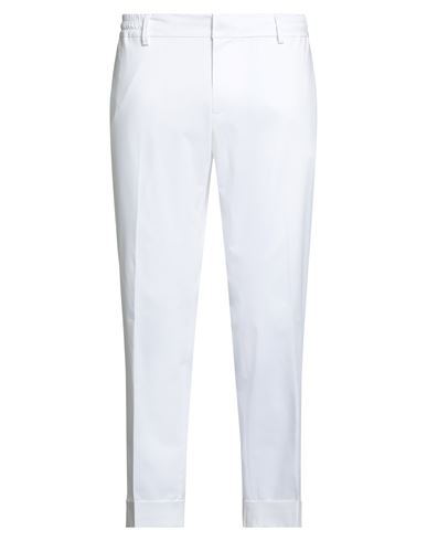 Messagerie Patrizio Piscaglia Man Pants White Size 36 Cotton, Elastane In White
