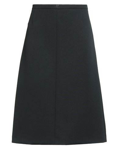 Courrèges Woman Midi Skirt Black Size 8 Polyester, Acetate In Black