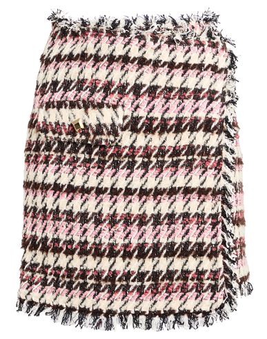 Shop Shirtaporter Woman Mini Skirt Pink Size 8 Polyester, Cotton, Virgin Wool, Viscose