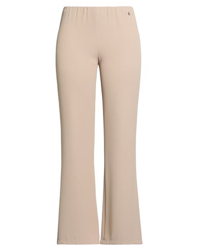 Souvenir Woman Pants Beige Size M Polyester, Elastane In Neutral