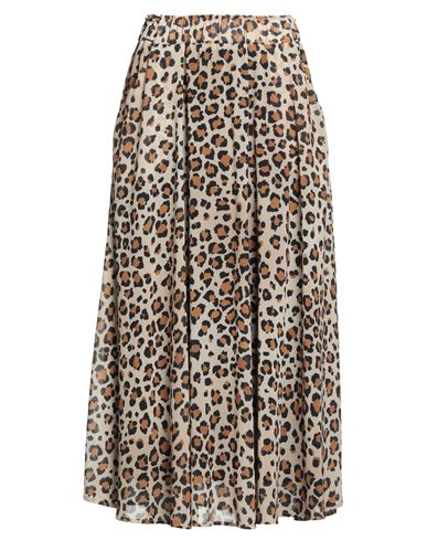 Shirtaporter Woman Midi Skirt Sand Size 10 Viscose