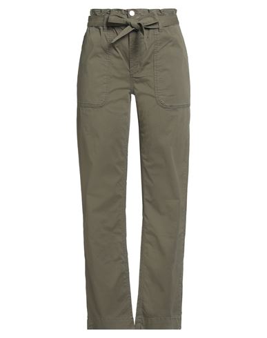 Numph Nümph Woman Pants Military Green Size 6 Cotton, Elastane