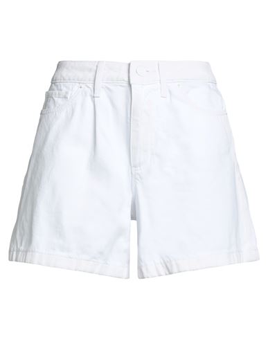 Armani Exchange Woman Denim Shorts White Size 27 Cotton