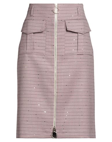 Shirtaporter Woman Midi Skirt Garnet Size 8 Polyester, Viscose, Elastane