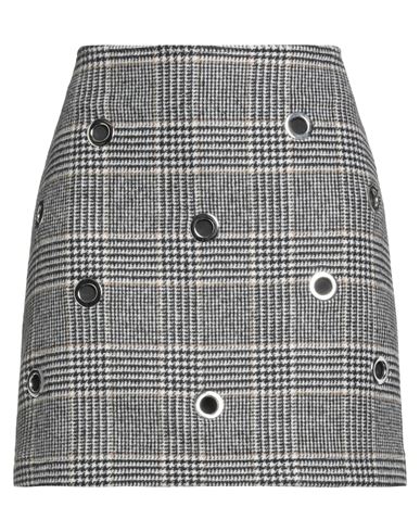 Shop Shirtaporter Woman Mini Skirt Black Size 8 Wool, Polyester, Polyamide