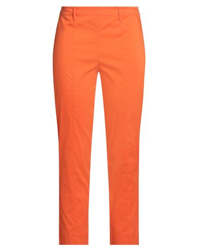 Patrizia Pepe Woman Pants Orange Size 8 Cotton, Polyamide, Elastane