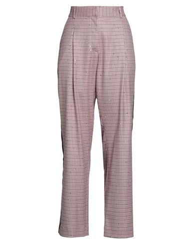 Shirtaporter Woman Pants Garnet Size 10 Polyester, Viscose, Elastane