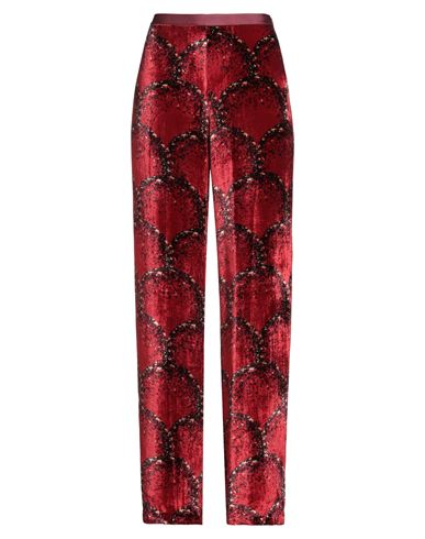 Siyu Woman Pants Red Size 4 Viscose, Silk