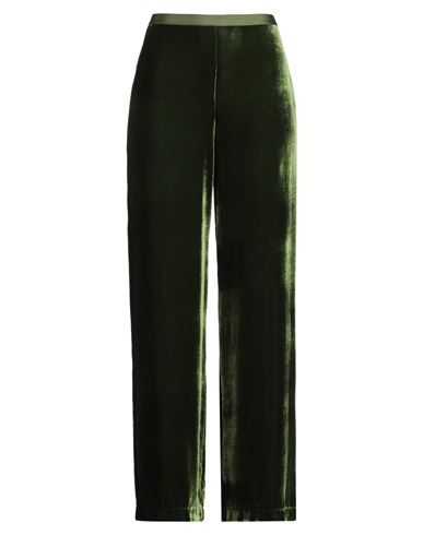 Siyu Woman Pants Green Size 12 Viscose, Silk