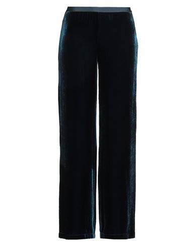 Siyu Woman Pants Navy Size 10 Viscose, Silk In Blue