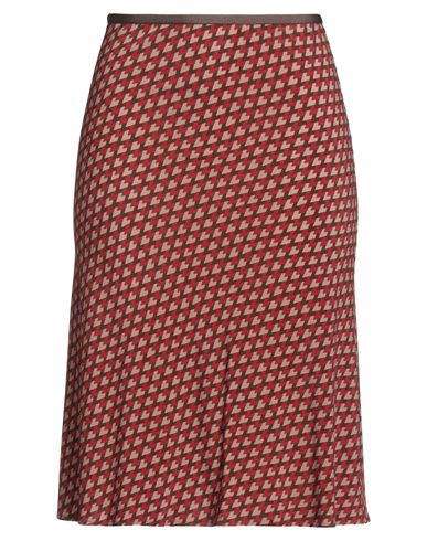 Siyu Woman Midi Skirt Brick Size 4 Viscose, Elastane