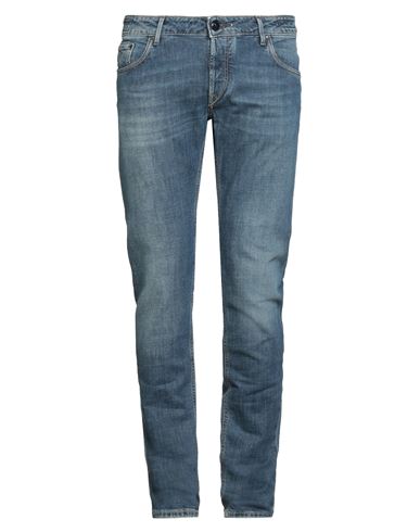 Hand Picked Man Jeans Blue Size 35 Cotton, Elastane