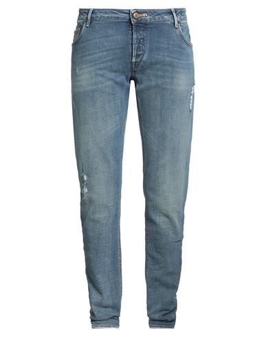 Hand Picked Man Jeans Blue Size 42 Cotton, Elastane