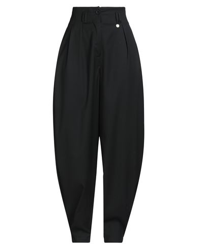 Dx Collection Woman Pants Black Size S Polyester, Virgin Wool, Viscose, Elastane