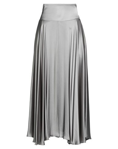 Siyu Woman Maxi Skirt Grey Size 8 Viscose