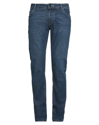 Hand Picked Man Jeans Blue Size 35 Cotton, Lyocell, Elastomultiester, Elastane