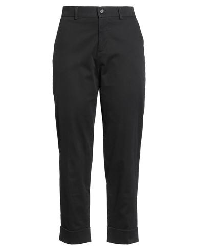 Berwich Woman Pants Black Size 6 Cotton, Elastane