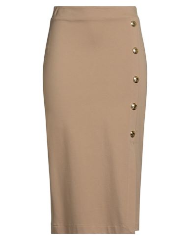 Gaelle Paris Gaëlle Paris Woman Midi Skirt Sand Size 10 Viscose, Polyamide, Elastane, Polyester