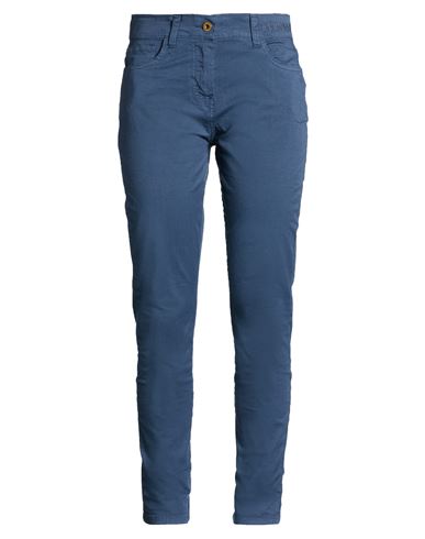 Aeronautica Militare Woman Pants Navy Size 6 Cotton, Elastane In Blue