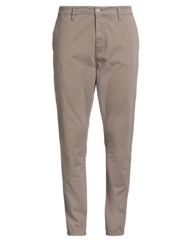 Guess Man Pants Sand Size 40w-32l Cotton, Elastane In Brown
