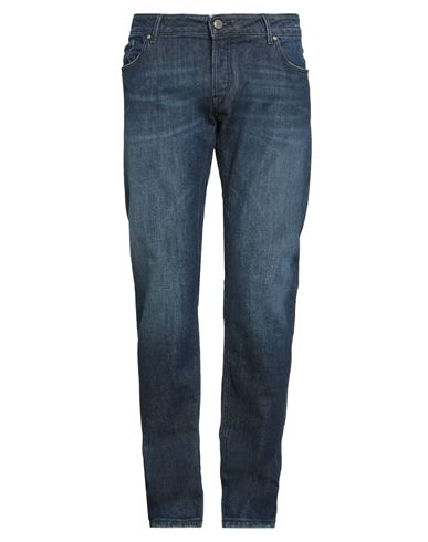 Hand Picked Man Jeans Blue Size 35 Cotton, Elastane