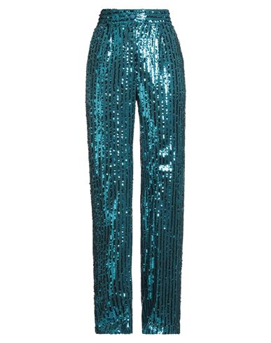 Suoli Woman Pants Pastel Blue Size 4 Polyester, Elastane In Blue