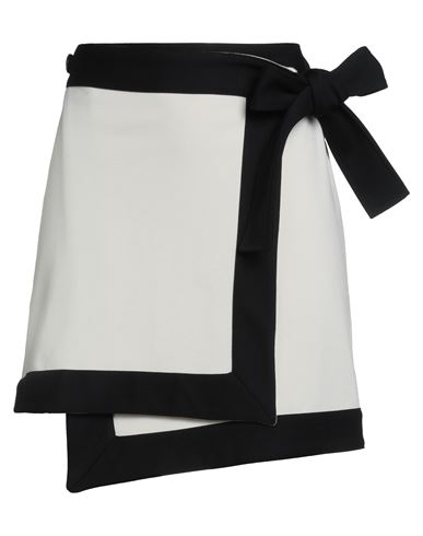 Jijil Woman Mini Skirt Ivory Size 6 Viscose, Polyester, Elastane In Black