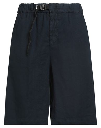 White Sand Woman Shorts & Bermuda Shorts Navy Size 4 Linen, Cotton, Elastane In Blue