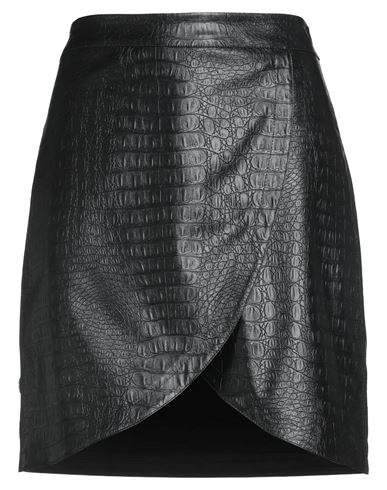 Shop Jijil Woman Mini Skirt Black Size 6 Polyester, Polyurethane