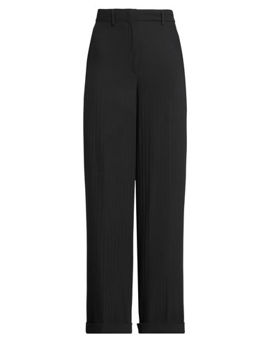 Semicouture Woman Pants Black Size 6 Viscose, Virgin Wool In Black