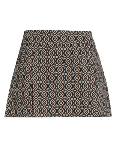 JIJIL JIJIL WOMAN MINI SKIRT SAND SIZE 8 COTTON, ELASTANE 
