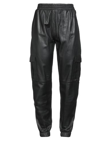 Oakwood Woman Pants Black Size L Lambskin In Black