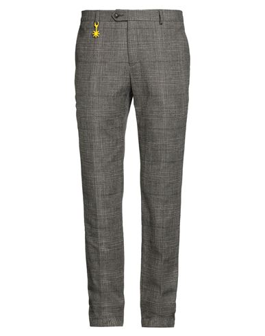 Manuel Ritz Man Pants Taupe Size 40 Wool, Cotton, Polyester, Viscose, Textile Fibers In Gray