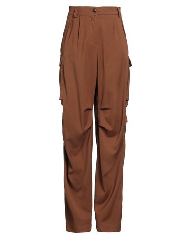Aniye By Woman Pants Brown Size 6 Polyester, Viscose, Elastane