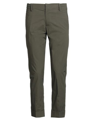 Messagerie Patrizio Piscaglia Man Pants Dark Green Size 28 Cotton, Elastane