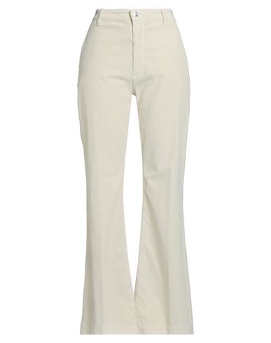 Nine In The Morning Woman Pants Ivory Size 30 Cotton, Modal, Elastane
