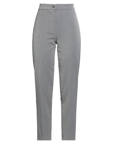 Face To Face Style Woman Pants Grey Size 8 Polyester, Viscose, Elastane