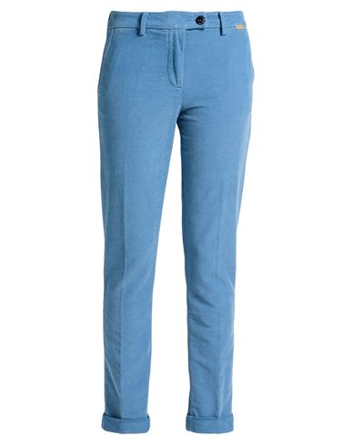 Teleria Zed Woman Pants Pastel Blue Size 29 Cotton, Elastane In Blue