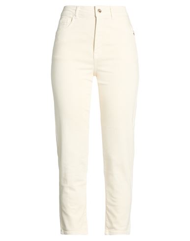 Patrizia Pepe Woman Jeans Cream Size 30 Cotton, Elastane In White
