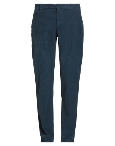 Dondup Man Pants Midnight Blue Size 35 Cotton, Elastane In Blue