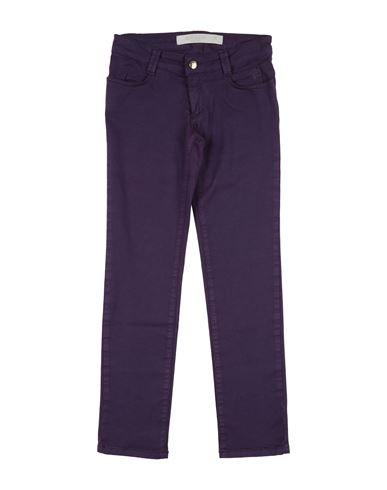 Siviglia Toddler Girl Pants Dark Purple Size 5 Cotton, Elastane In Purple