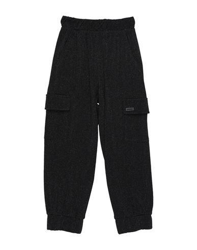 Monnalisa Toddler Girl Pants Black Size 6 Viscose, Polyester, Polyamide, Elastane In Black