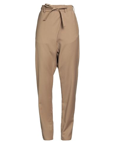 Gabriele Pasini Woman Pants Camel Size 8 Virgin Wool, Elastane In Sand