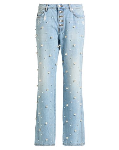 Ermanno Firenze Woman Jeans Blue Size 6 Cotton