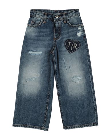 John Richmond Toddler Girl Jeans Blue Size 5 Cotton In Blue